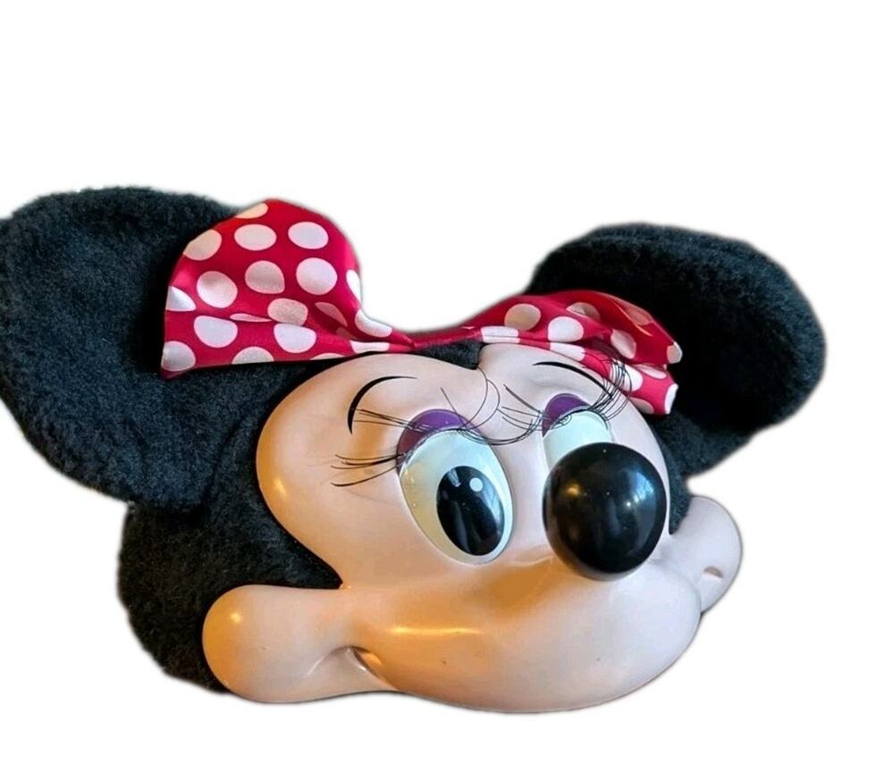Vtg 1980s Disney parks Minnie Mouse ears Trucker Hat Character Fashions 3D Women